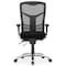 Officesource CoolMesh Collection Multi-Function, High Back Mesh Back Chair with Upholstered Seat and Black Frame OSTW8908FBK - alternate 4